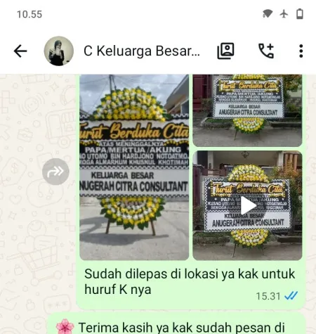 Pengiriman Papan Bunga Duka Cipulir